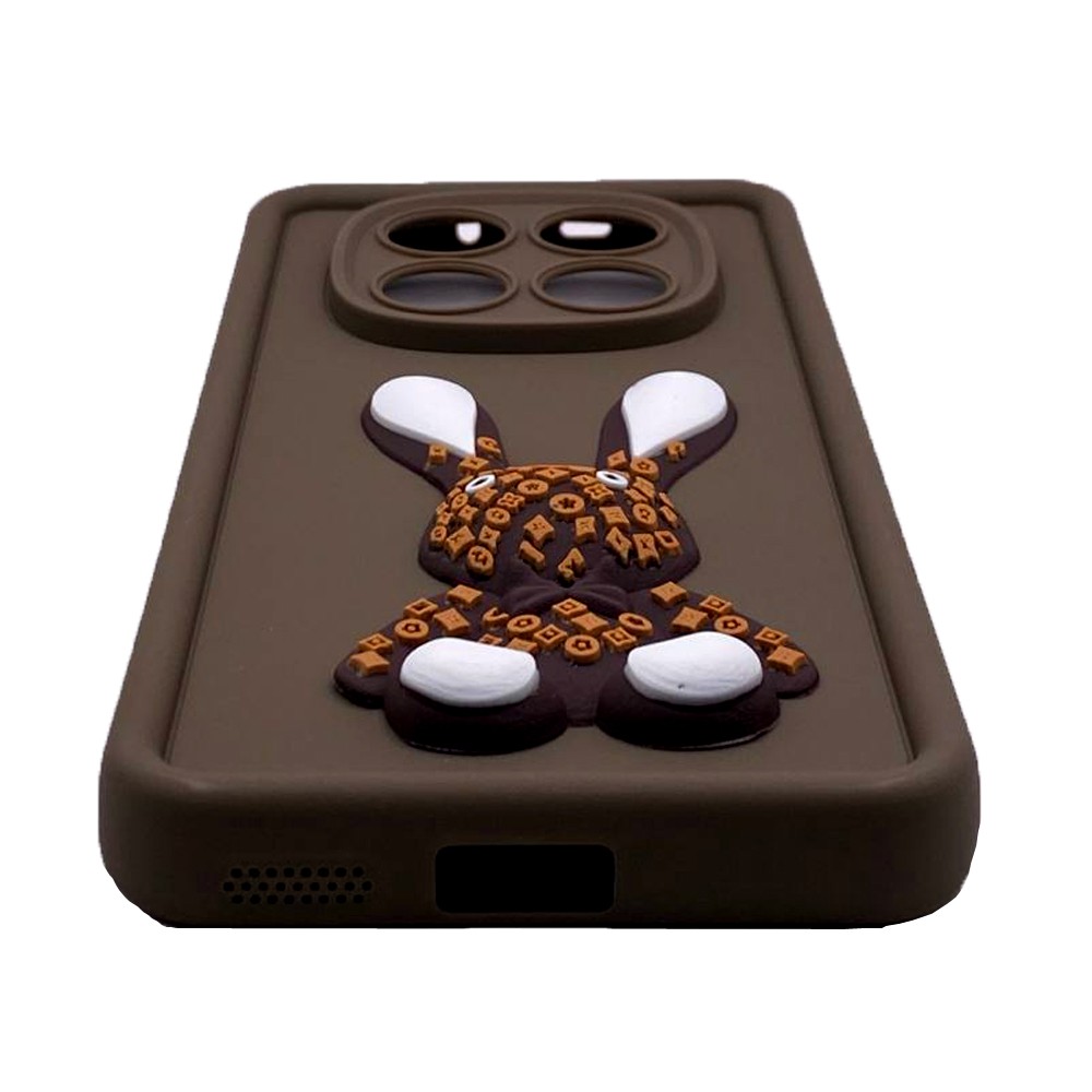 Чохол Pretty Toys для Xiaomi Redmi Note 14 Pro 4G (brown/rabbit)-1