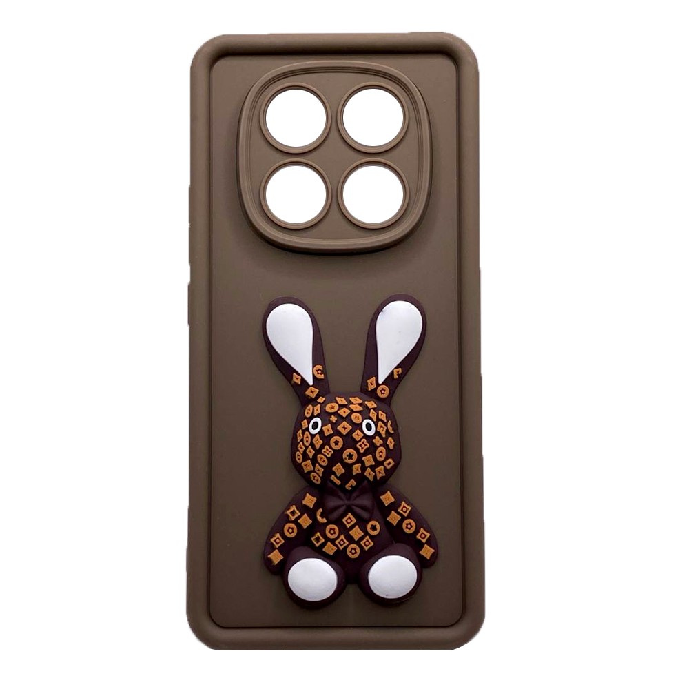 Чохол Pretty Toys для Xiaomi Redmi Note 14 Pro 4G (brown/rabbit)-0