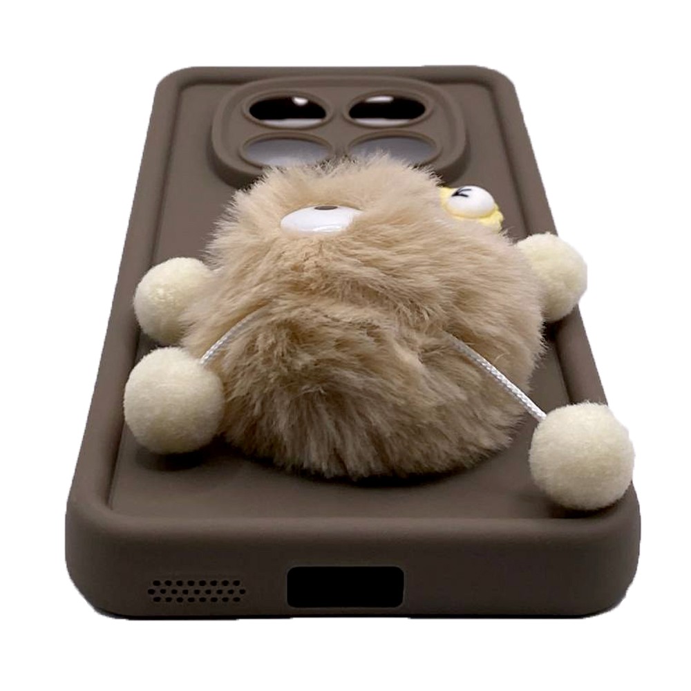 Чохол Pretty Toys для Xiaomi Redmi Note 14 Pro 4G (brown/fluffy white)-1