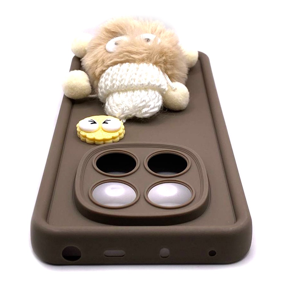 Чохол Pretty Toys для Xiaomi Redmi Note 14 Pro 4G (brown/fluffy white)-2