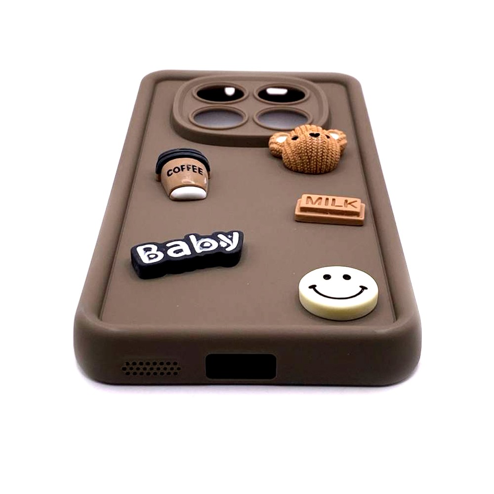Чохол Pretty Toys для Xiaomi Redmi Note 14 Pro 4G (brown/bear)-1