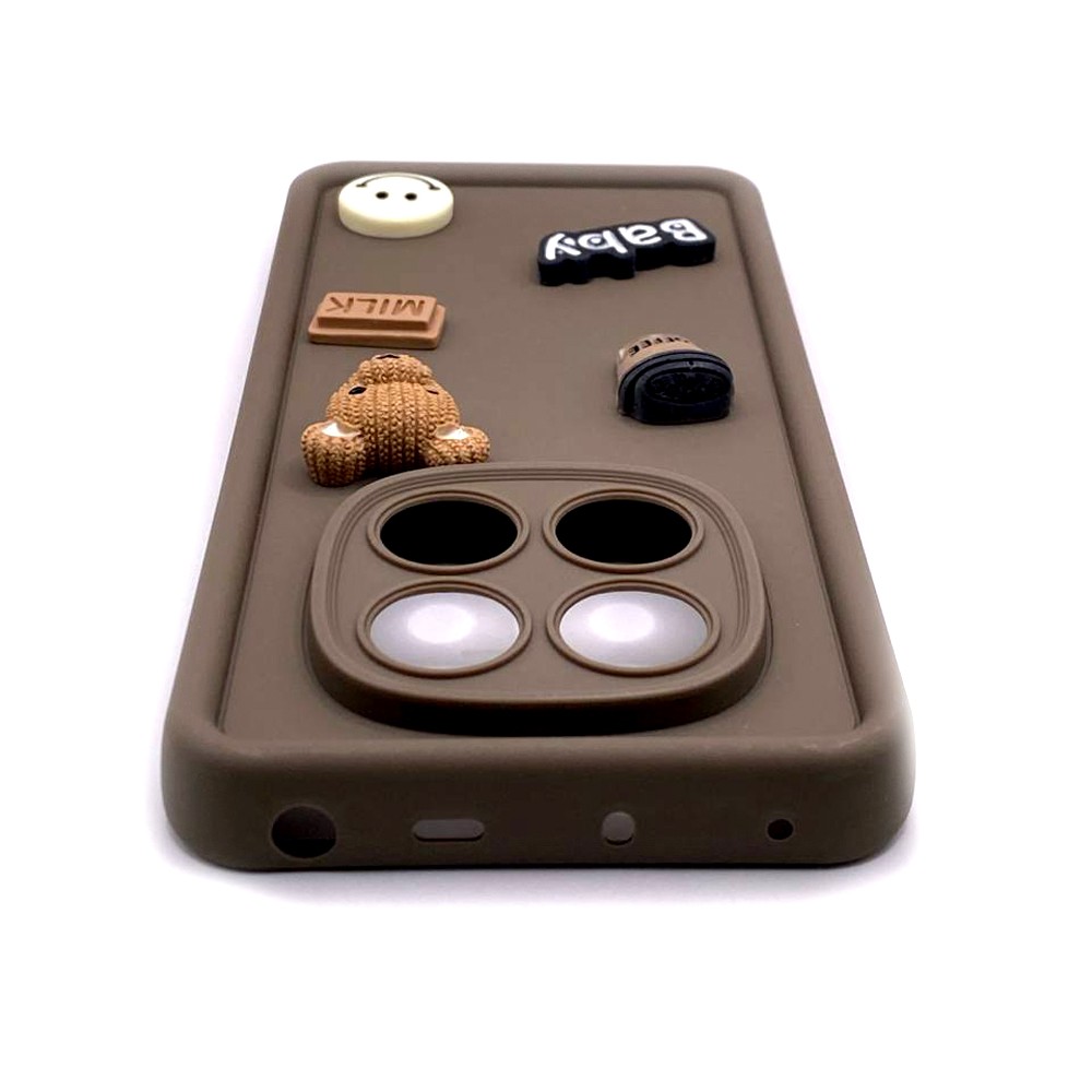 Чохол Pretty Toys для Xiaomi Redmi Note 14 Pro 4G (brown/bear)-2