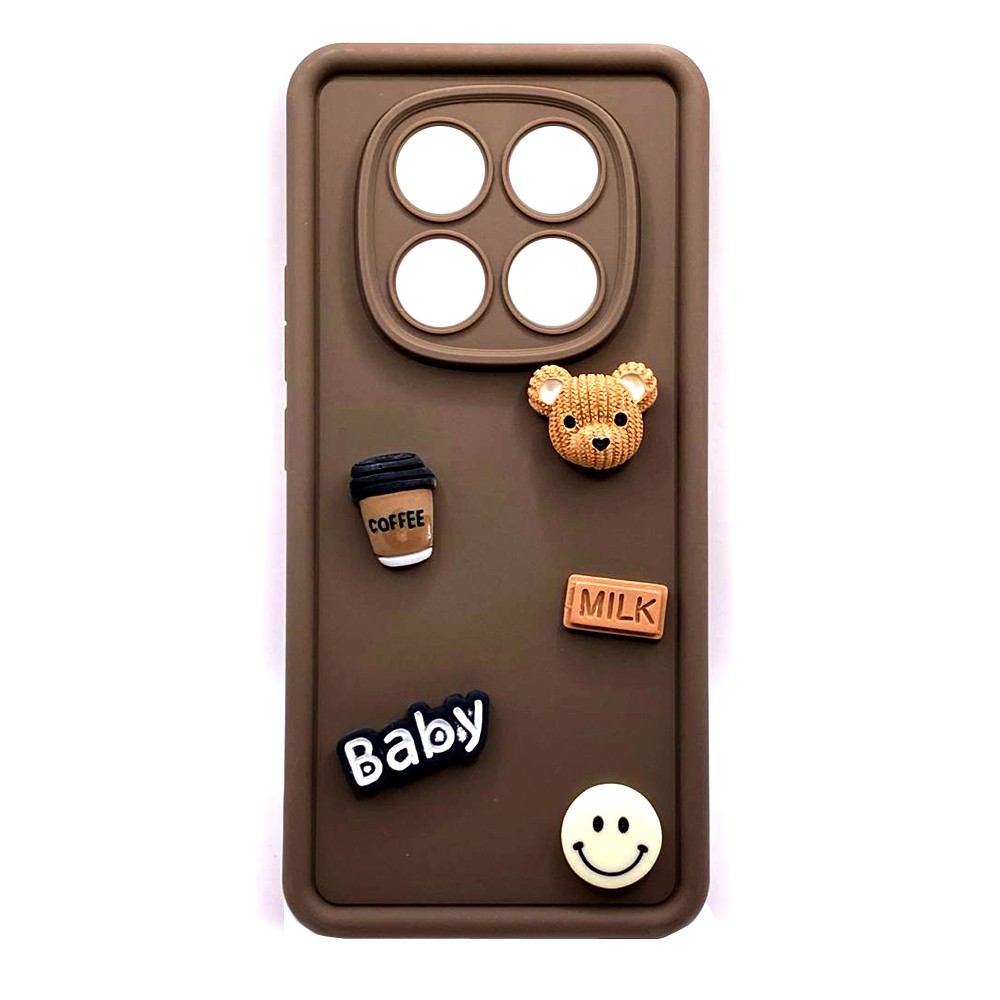 Чохол Pretty Toys для Xiaomi Redmi Note 14 Pro 4G (brown/bear)-0