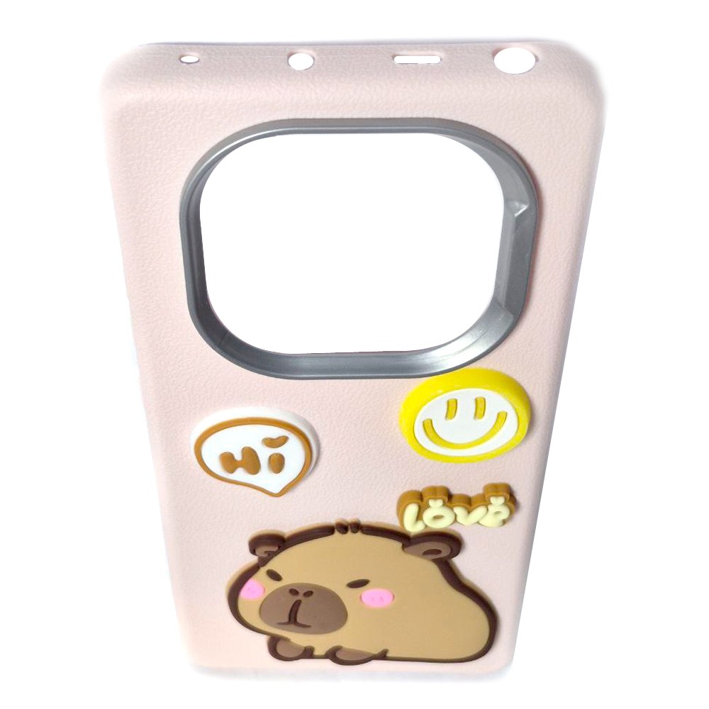 Чохол Leather Toys для Xiaomi Redmi Note 14 Pro 4G (Capybara / Pink)-1