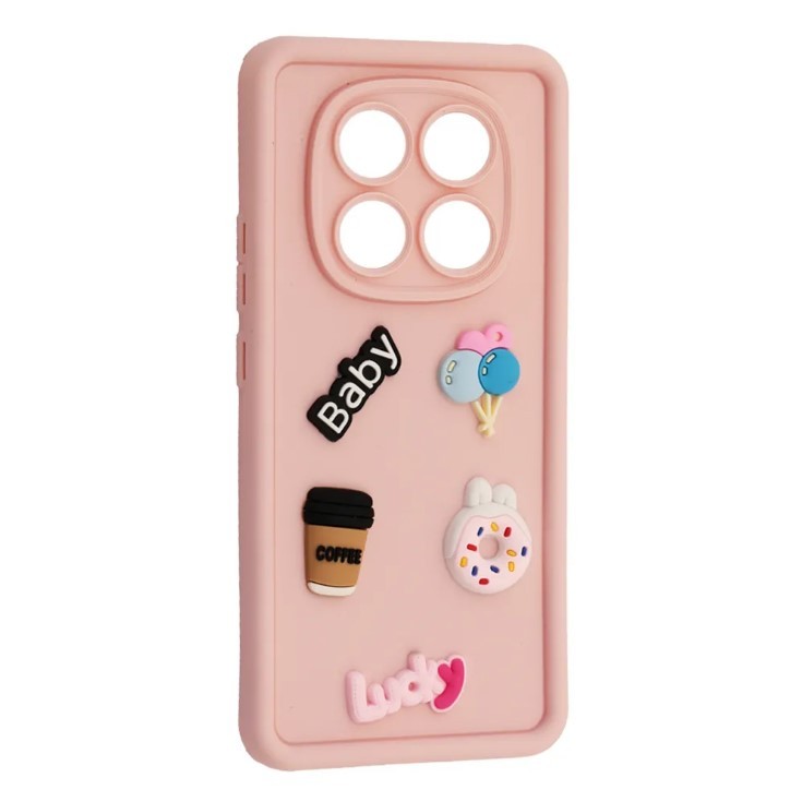 Чохол Pretty Toys для Xiaomi Redmi Note 14 Pro 4G (Light pink/Always Happy)-0