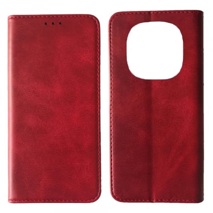 Книжка Black TPU Magnet для Xiaomi Redmi Note 14 Pro 4G червона-0