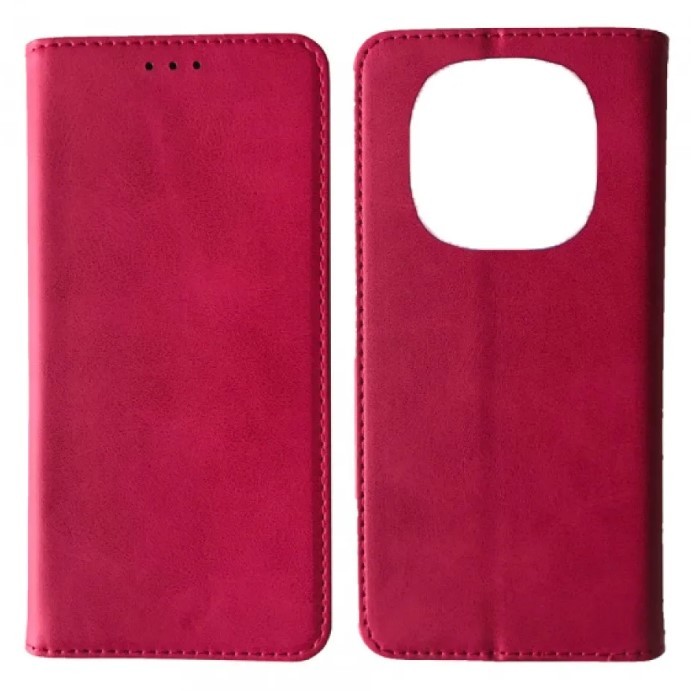 Книжка Black TPU Magnet для Xiaomi Redmi Note 14 Pro 4G рожева-0