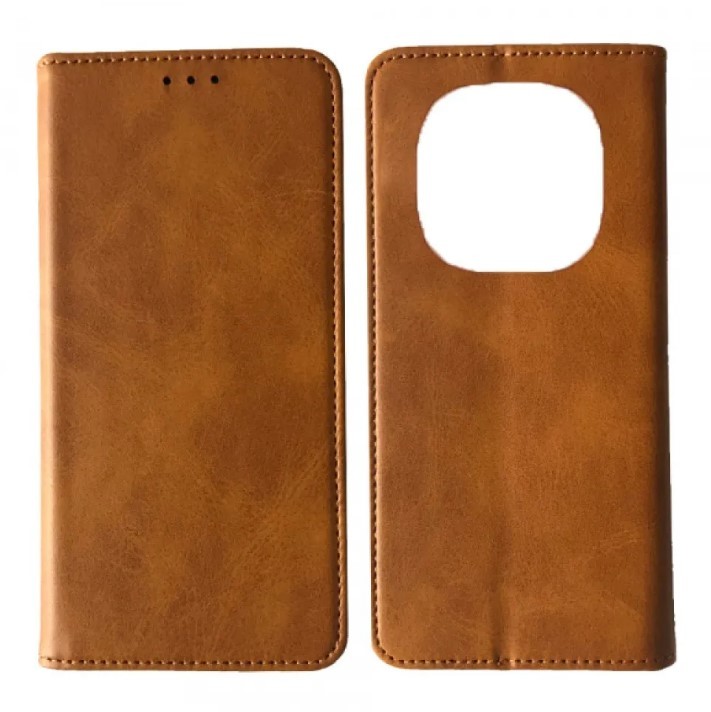 Книжка Black TPU Magnet для Xiaomi Redmi Note 14 Pro 4G коричнева-0