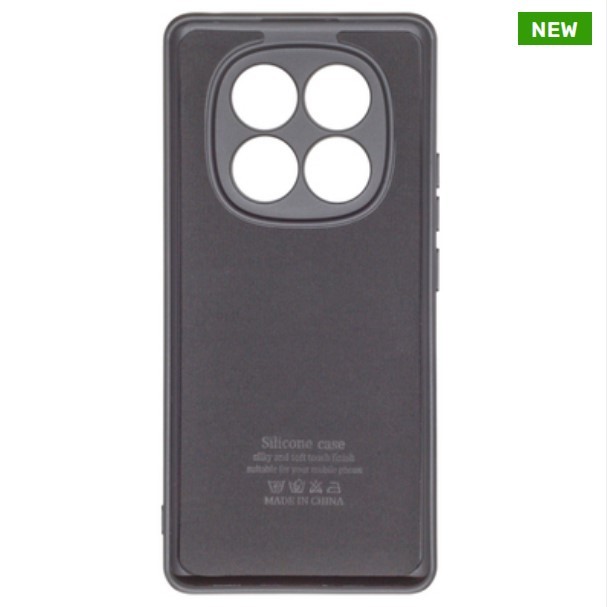 Silicone Case Full Camera no logo для Xiaomi Note 14 Pro 4G Black-1