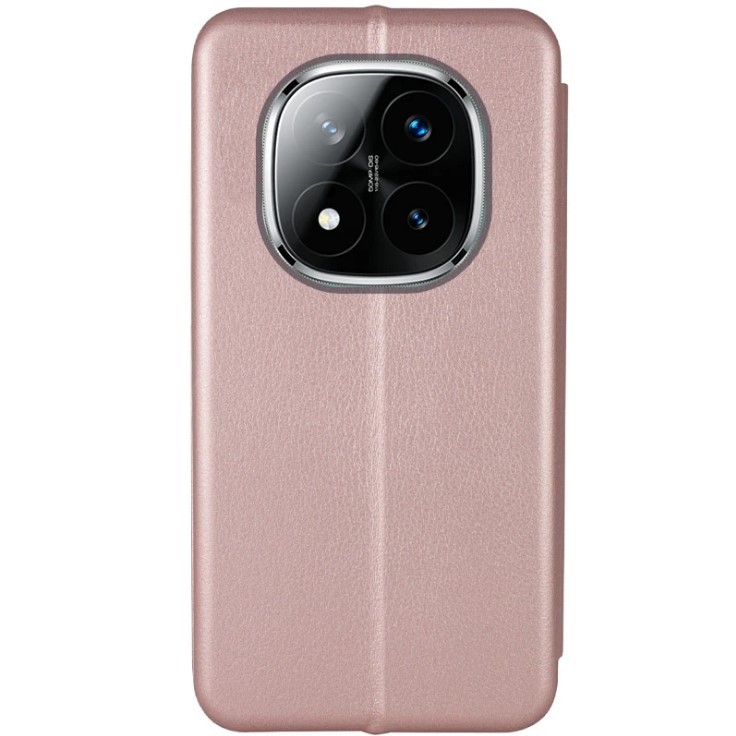 Книжка Premium для Xiaomi Redmi Note 14 Pro 4G / Note 14 Pro 5G / Note 14 Pro Plus 5G рожеве золото-1
