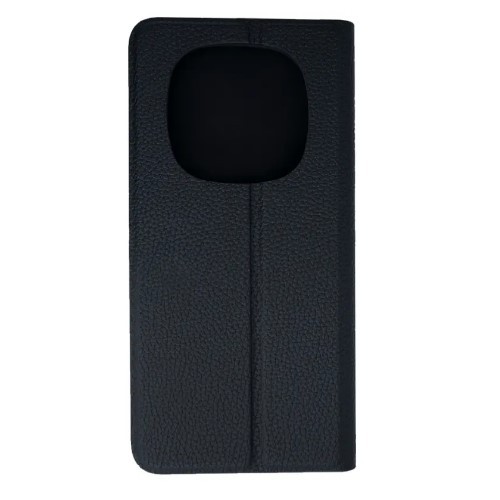 Книжка Leather Flip case для Xiaomi Redmi Note 14 Pro+ (5G)  / Note 14 Pro 5G / Poco X7  (Black)-1