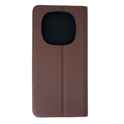 Книжка Leather Flip case для Xiaomi Redmi Note 14 Pro+ (5G) / Poco X7 (Brown)-1