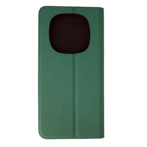 Книжка Leather Flip case для Xiaomi Redmi Note 14 Pro+ (5G)  (Dark Green)-1