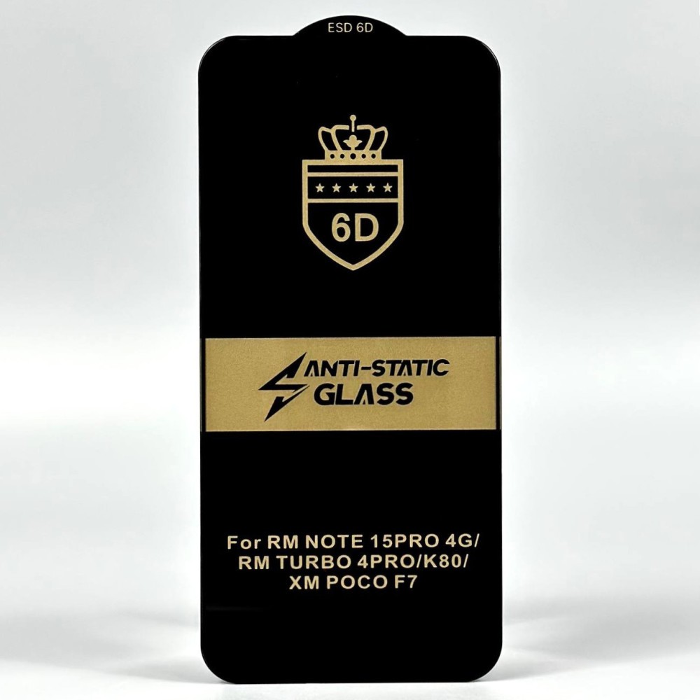 Захисне скло 6D OG Crown для  Xiaomi Redmi Note 15 Pro 5G/ Poco F7 / 15T-0