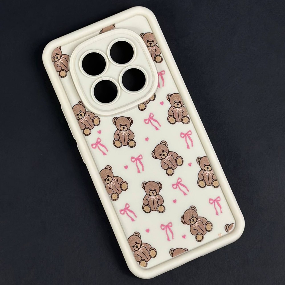 Накладка Shock Sides Resistant для Xiaomi Redmi Note 15 Pro 4G біла з ведмедиками-0