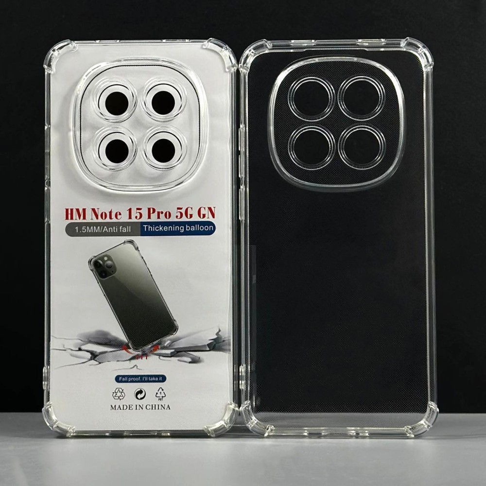 Накладка WXD для Xiaomi Redmi Note 15 Pro прозора протиударна-0