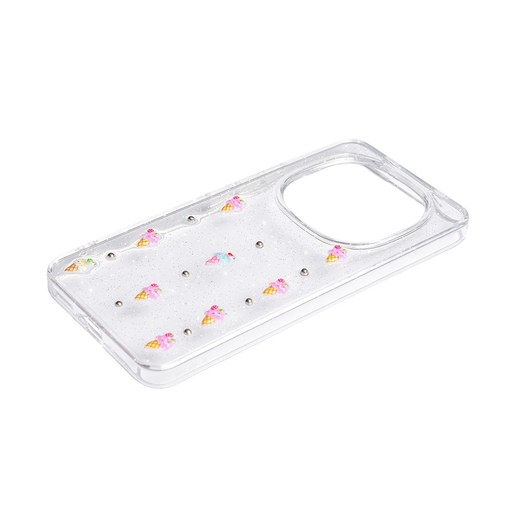 Чохол Shiny Crystal bow для Xiaomi Redmi Note 15 Pro (5G) Ice Cream-1