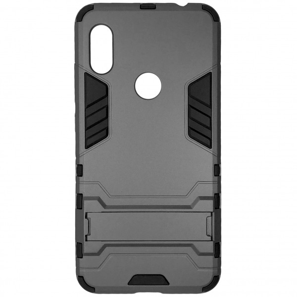 Чохол Hard Defence для Xiaomi Redmi Note 6/Note 6 Pro протиударний сірий-0