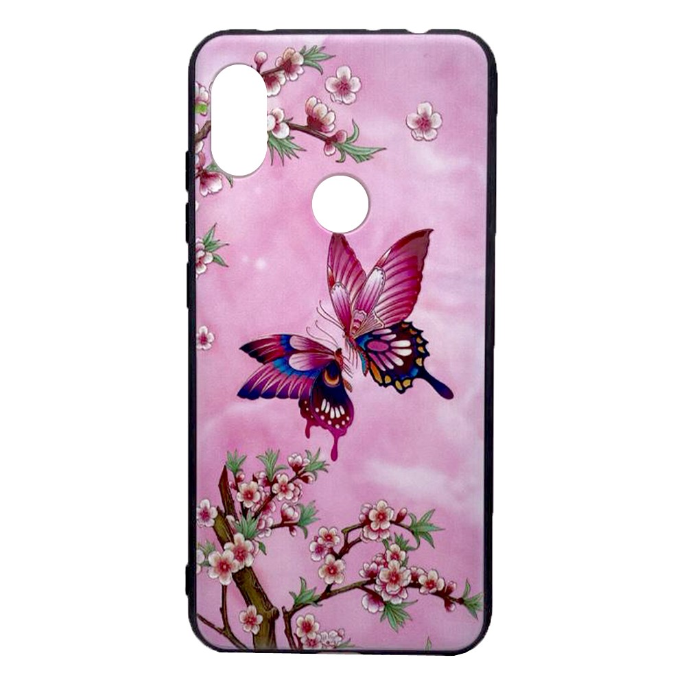 Накладка Flowers для Xiaomi Redmi Note 6 Метелик-0