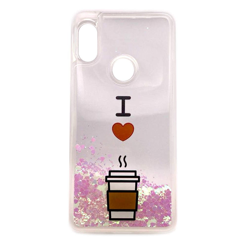 Накладка Lovely Stream для  Xiaomi Redmi Note 6 "i love coffe" (переливається)-0
