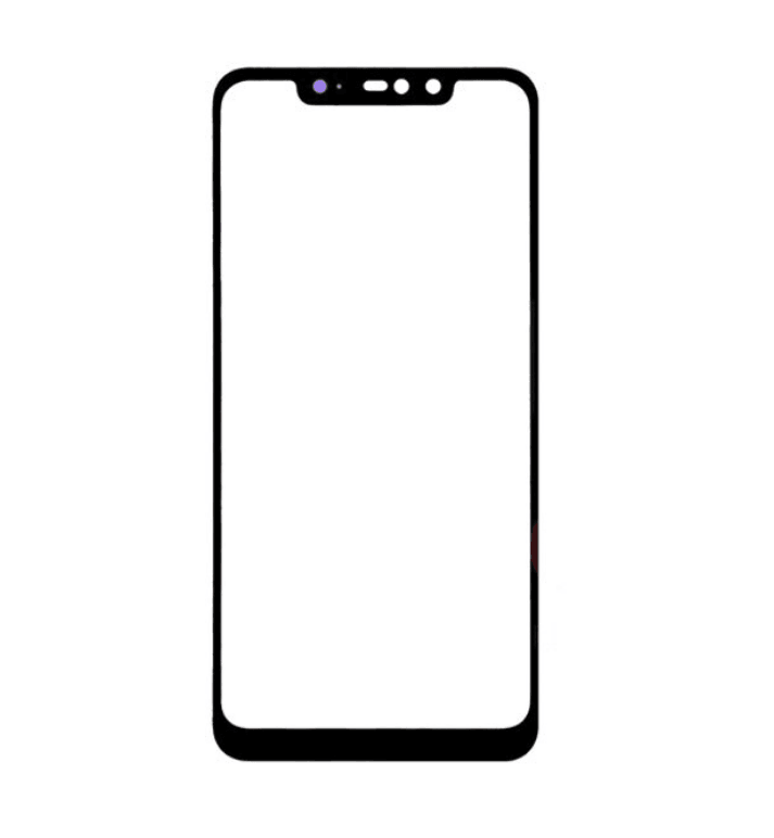 Захисне скло Silk Screen для XIAOMI Redmi Note 6 Pro black (поклейка рамкою)-0
