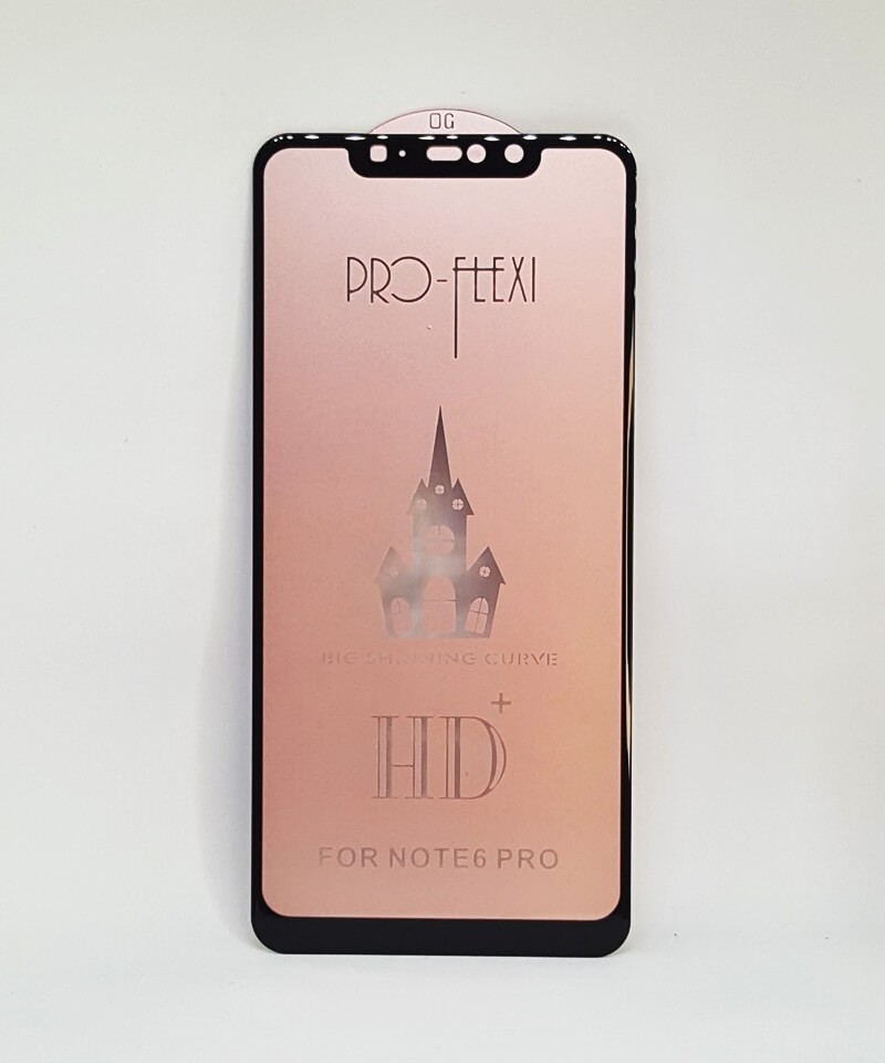 Захисне скло Flexi HD+ для Xiaomi Redmi Note 6 (Чорне)-0