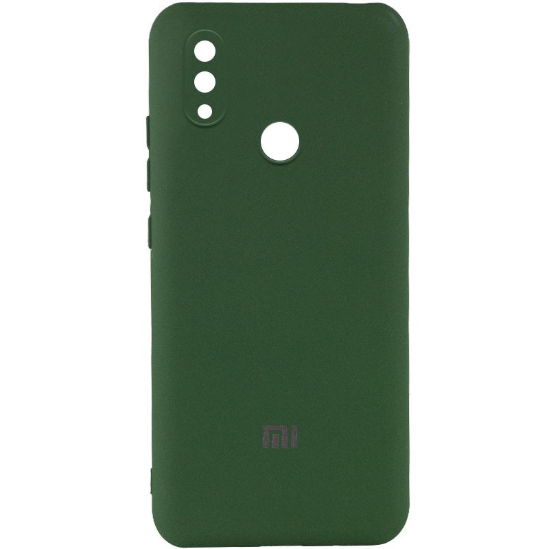 Silicone Cover My Color Full Camera (A) для Xiaomi Redmi Note 7 (Dark green)-0