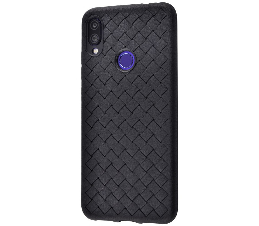Накладка Macrame Leather для Xiaomi Redmi Note 7 чорна-0