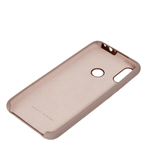 Накладка Silicone cover для Xiaomi Redmi Note 7 (Пудровий)-1