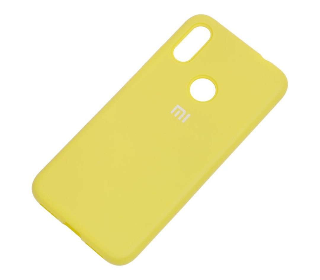 Silicone Cover Full Protective Xiaomi Redmi Note 7 (yellow)-1