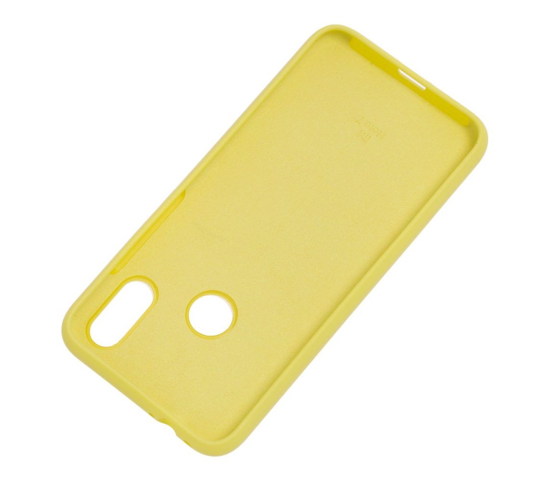 Silicone Cover Full Protective Xiaomi Redmi Note 7 (yellow)-2