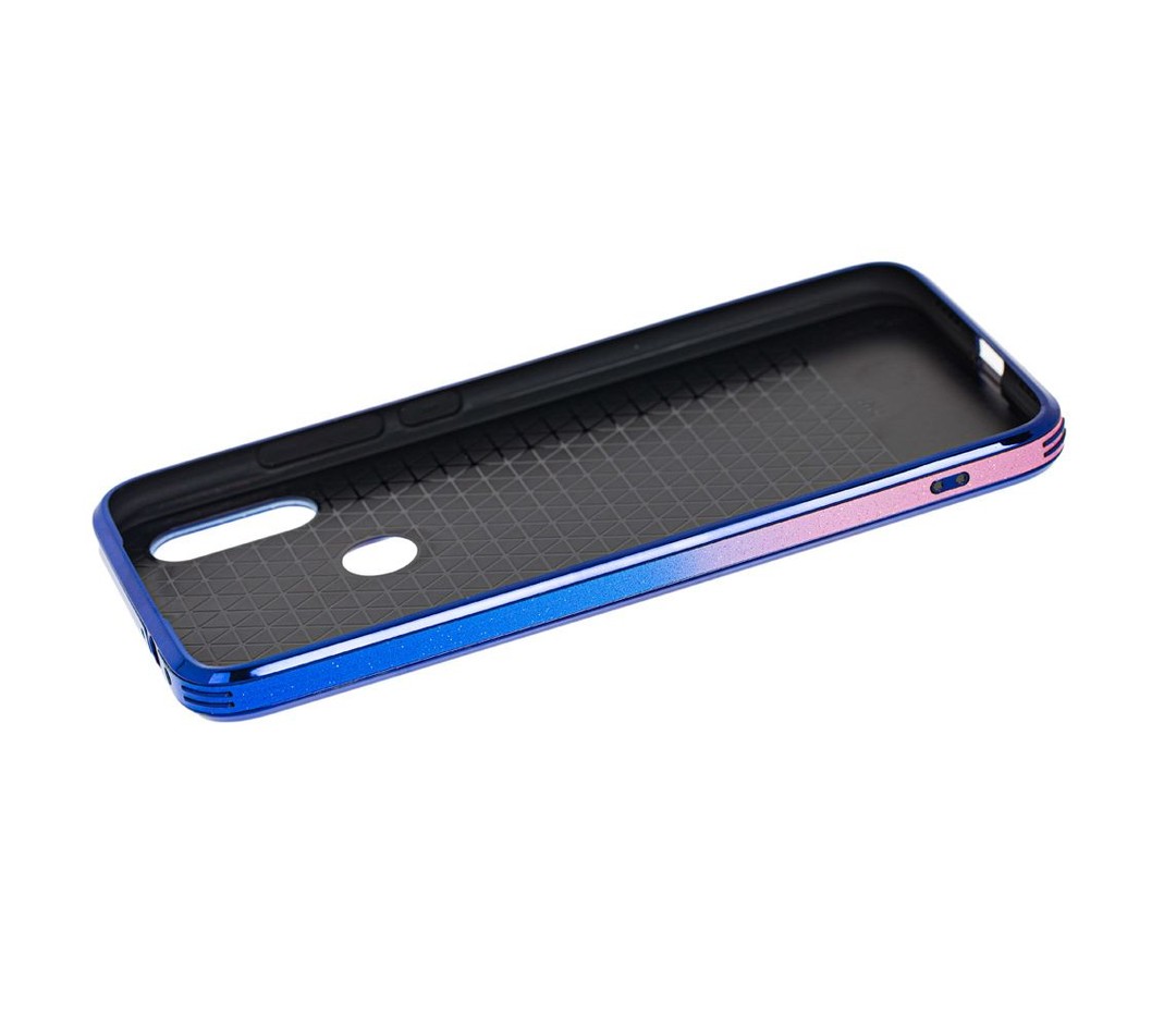 Чохол Glass case Ambre для Xiaomi Redmi Note 7 Рожево-синій-2