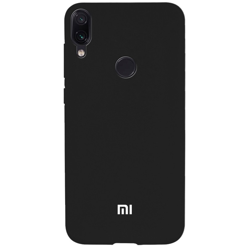 Чохол Soft-touch logo для Xiaomi Redmi Note 7 (Black)-0