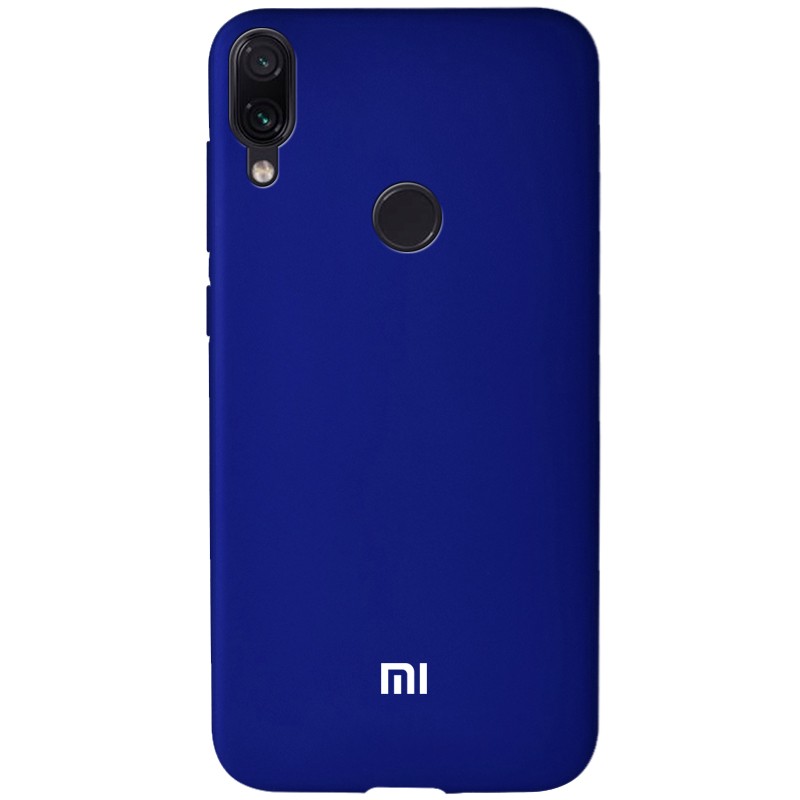 Чохол Soft-touch logo для Xiaomi Redmi Note 7 (Navy)-0