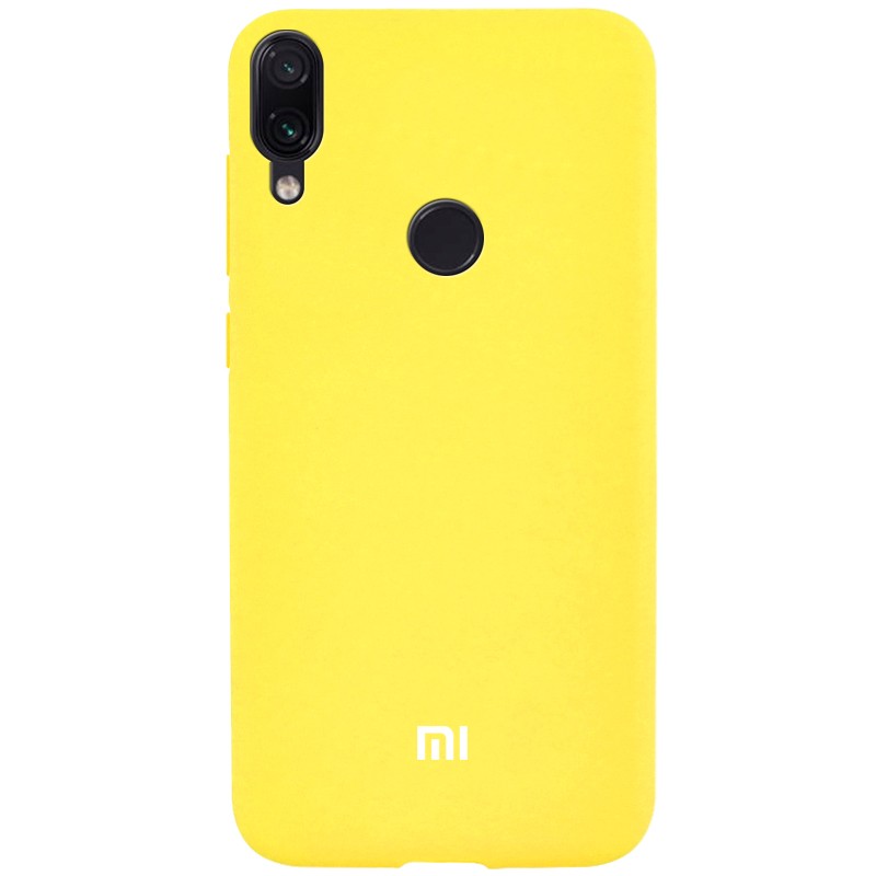 Чохол Soft-touch logo для Xiaomi Redmi Note 7 (Yellow)-0