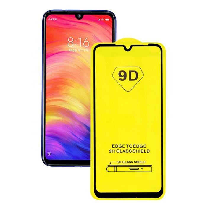 Захисне скло 9D Xiaomi Redmi Note 7 (Ch) з чорною рамкою-0