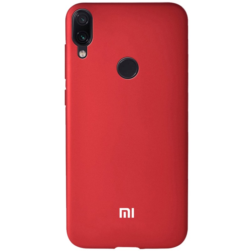Silicone Cover Full Protective Xiaomi Redmi Note 7 (dark red)-0