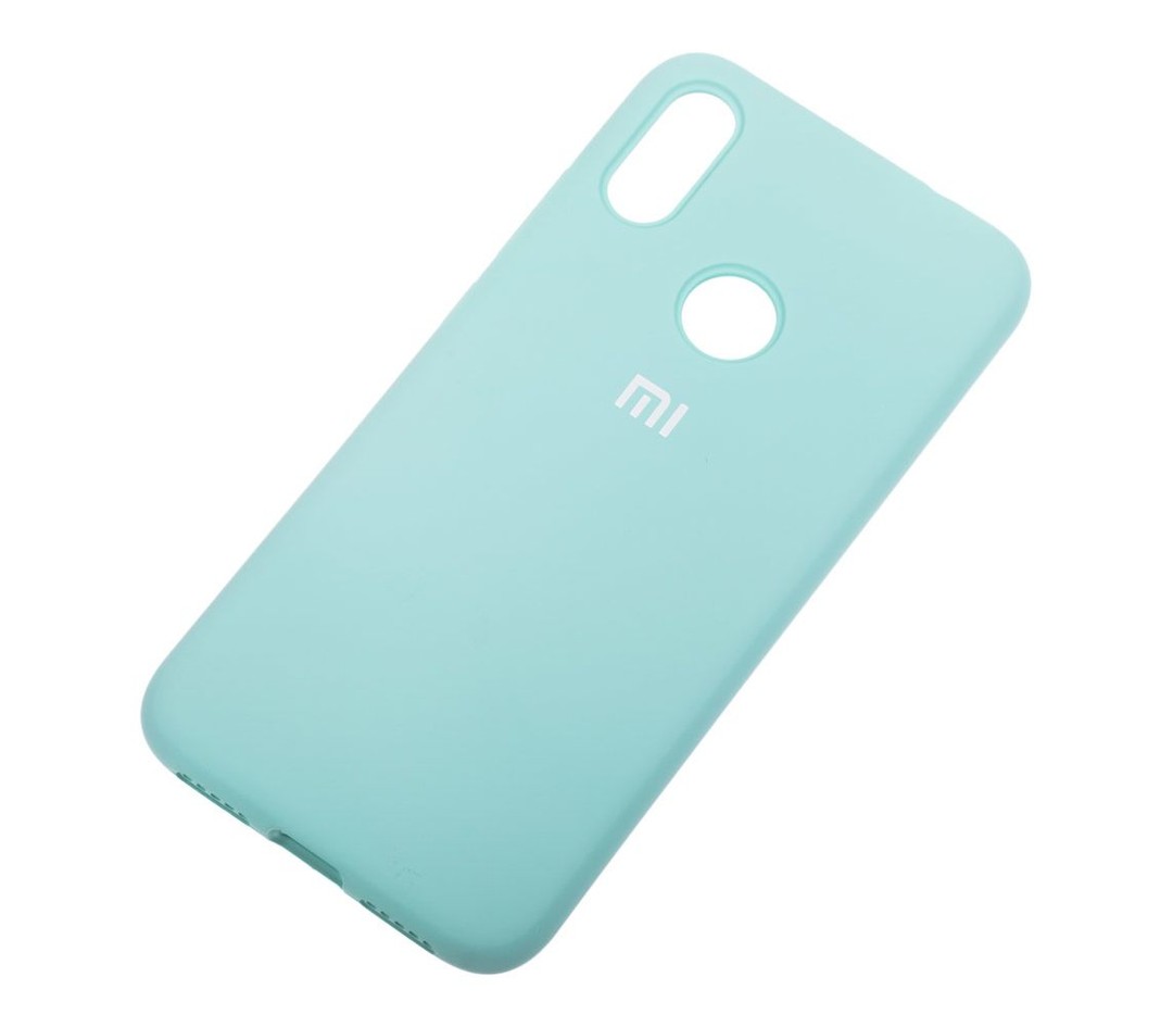 Silicone Cover Full Protective Xiaomi Redmi Note 7  Ice Blue-1
