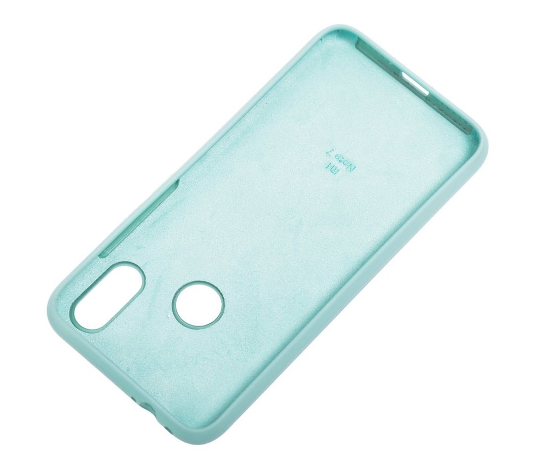 Silicone Cover Full Protective Xiaomi Redmi Note 7  Ice Blue-2