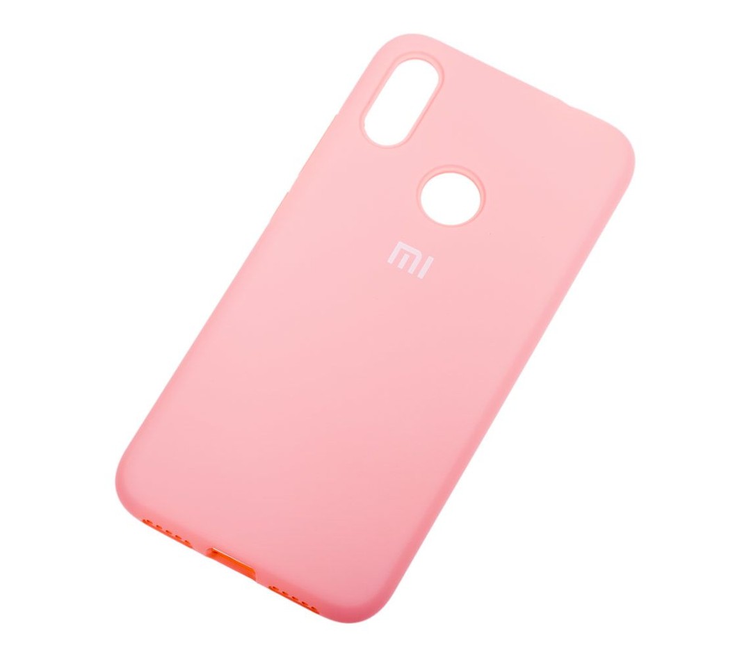 Silicone Cover Full Protective Xiaomi Redmi Note 6 (pink)-1