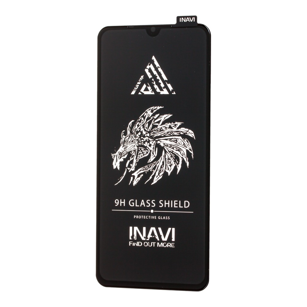 Захисне скло INAVI PREMIUM для Xiaomi Redmi Note 7 з чорною рамкою-0