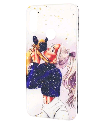 Накладка Mix Art для Honor 10i (HRY-LX1T)/20i Дівчина з бульдогом-0