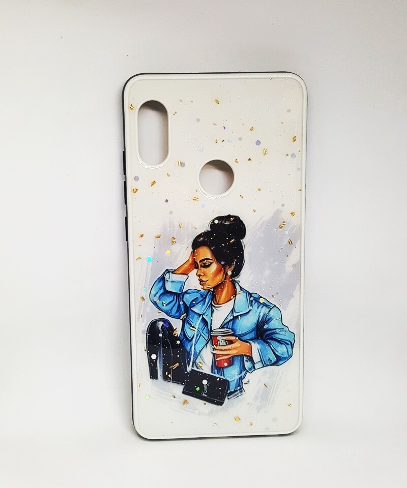 Накладка Mix Art для Xiaomi Redmi Note 5 Замріяна дівчина з кавою-0