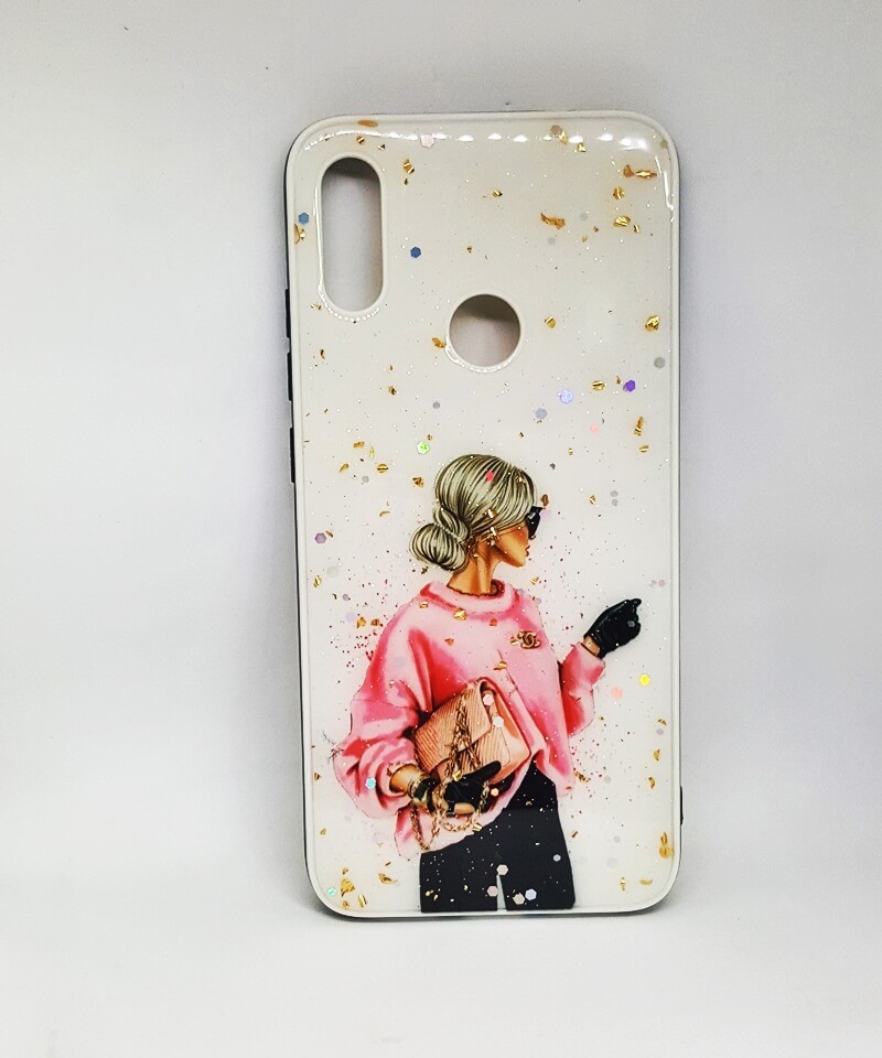 Накладка Mix Art для Xiaomi Redmi Note 5 Дівчина в рожевому світшоті-0
