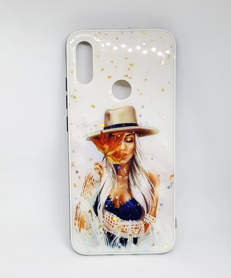 Накладка Mix Art для Xiaomi Redmi Note 7 Дівчина з листочком-0