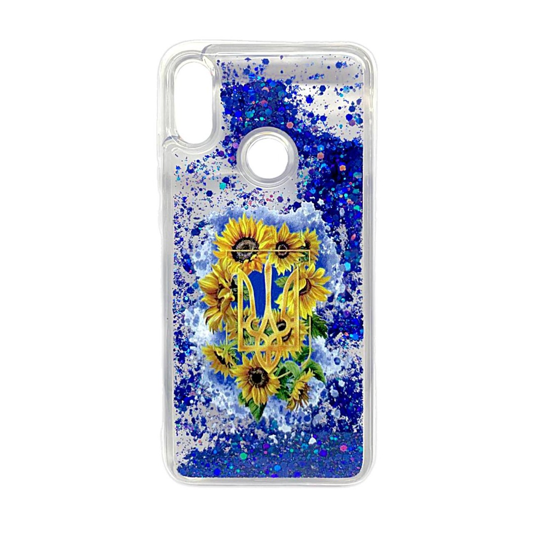 Накладка Fluid Painted для Xiaomi Note 7  Символ UA (блисківки плавають)-0