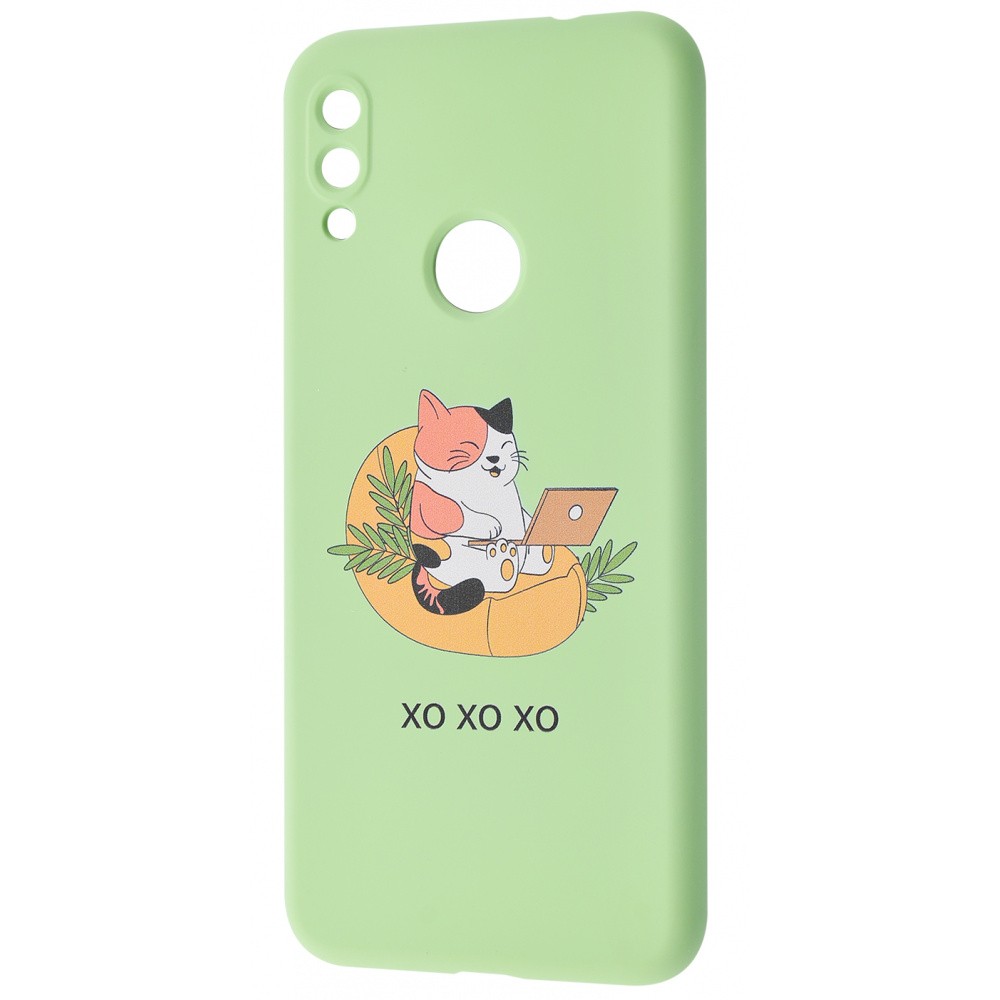 WAVE Fancy для Xiaomi Redmi Note 7 (freelance cat/mint gum)-0