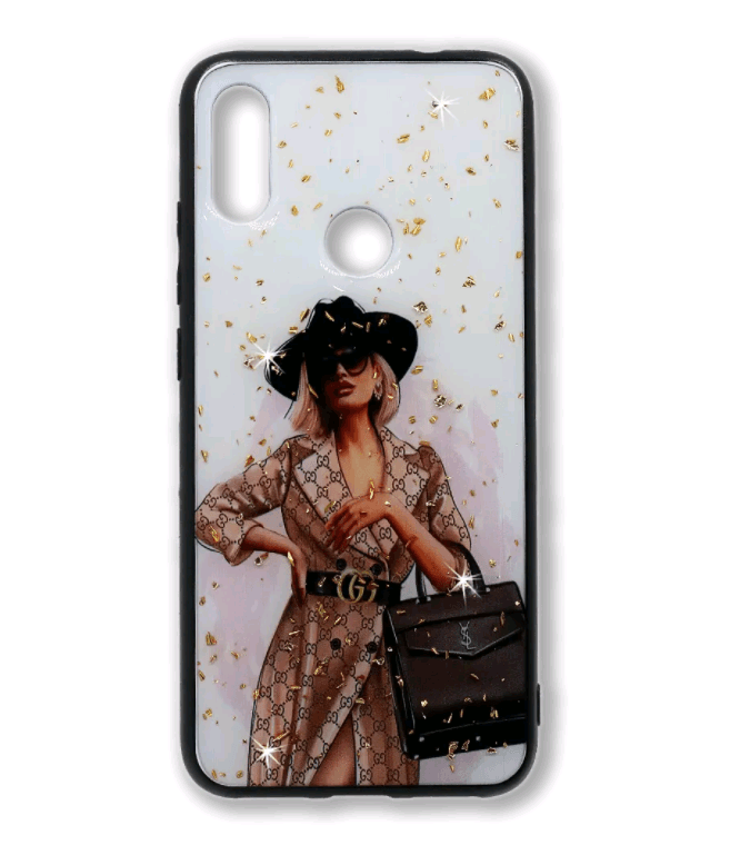 Накладка Mix Art для Xiaomi Redmi Note 7  Дівчина в брендовому тренчі-0