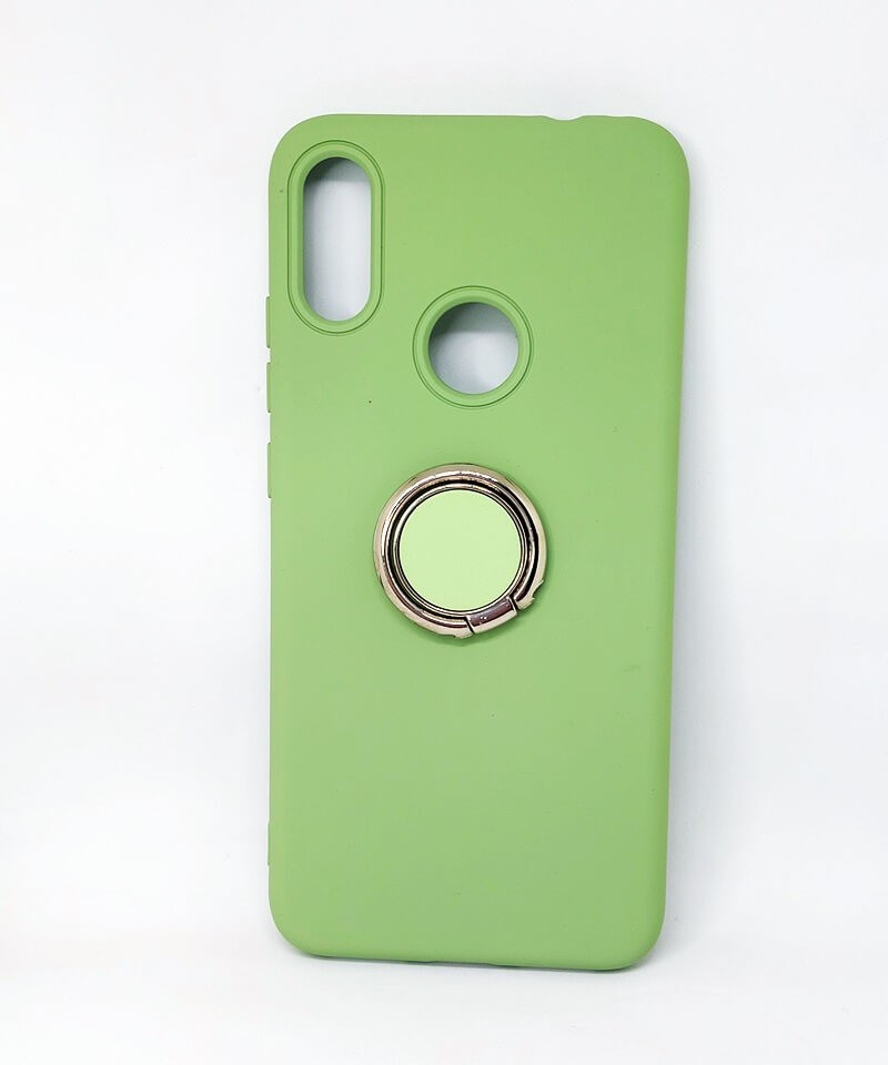 Silicone Cover With Ring для Xiaomi Redmi Note 7 (Green)-0