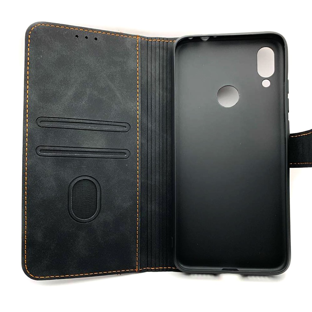 Книжка Cover Stylish Slot Matte для Xiaomi Redmi Note 7 (Чорна)-2